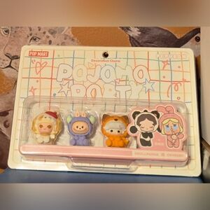 Pop Mart Pajama Party Pop Bean Charm Set